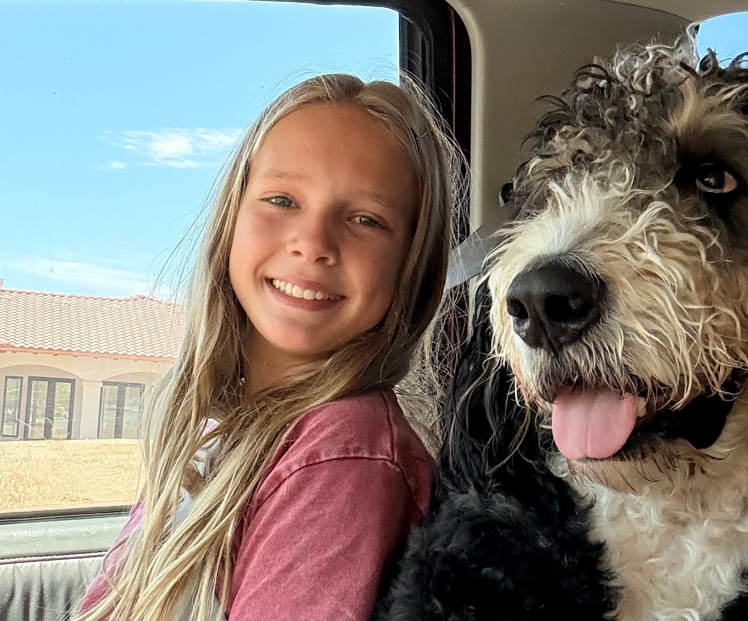Young Scrubinator fan with her dog
